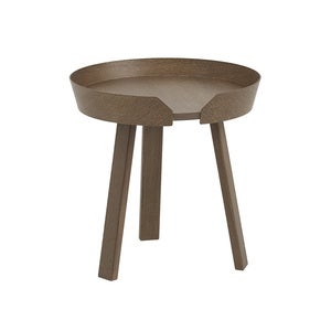 Around Couchtisch Ø45 cm- Stained Dark Brown 