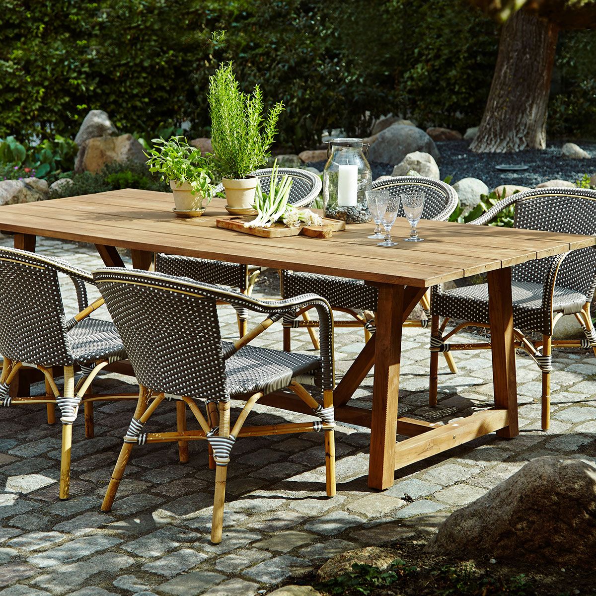 George Esstisch 100 X 200 - 280 cm Teak