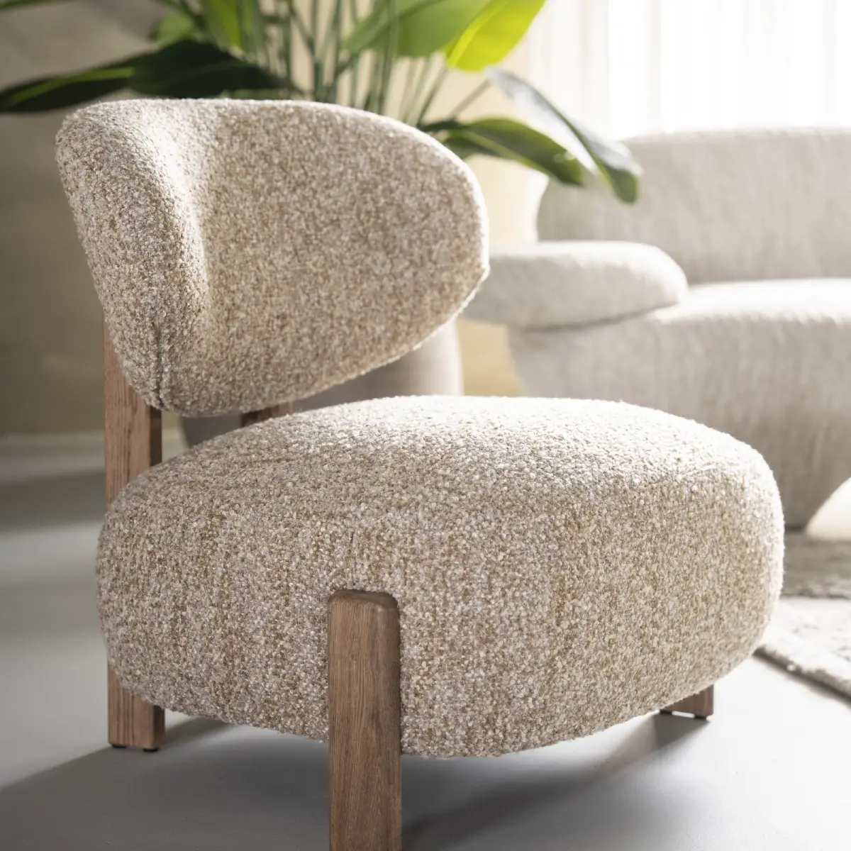 Reza brown Sessel - beige Bay
