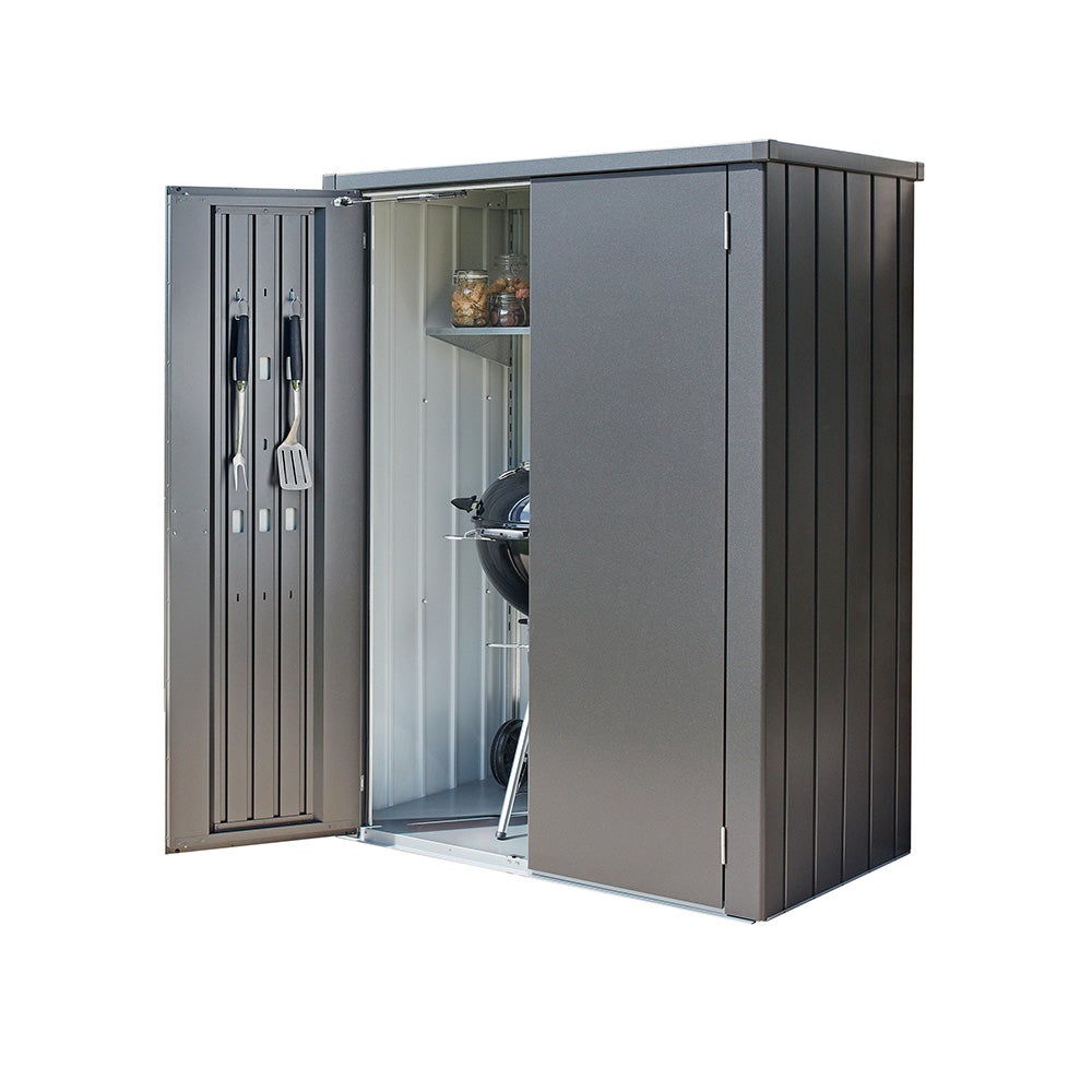Romeo Terrassenschrank L HIGH metallic dark grey