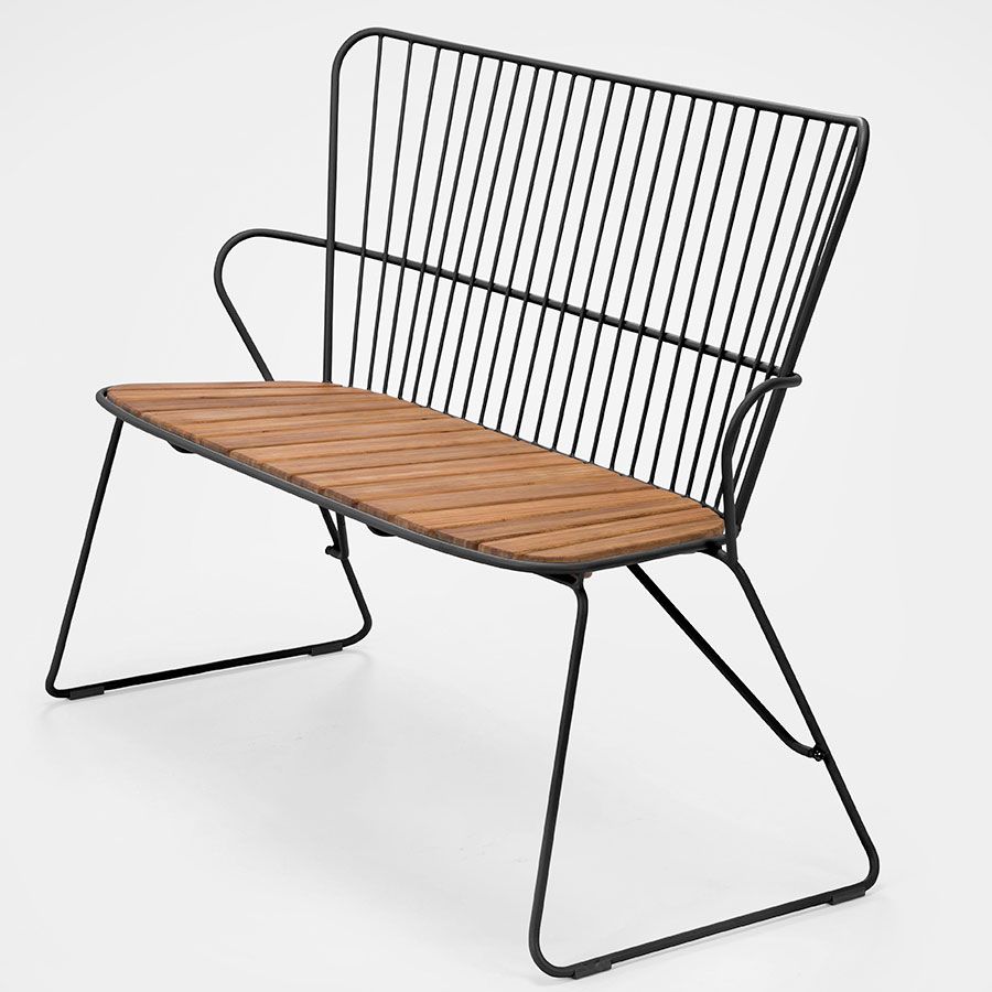 Paon Bank schwarzer Stahl