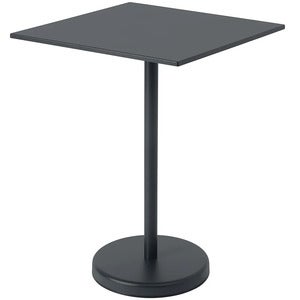 Linear Steel Stehtisch 70x70 h: 95 cm Anthracite Black 