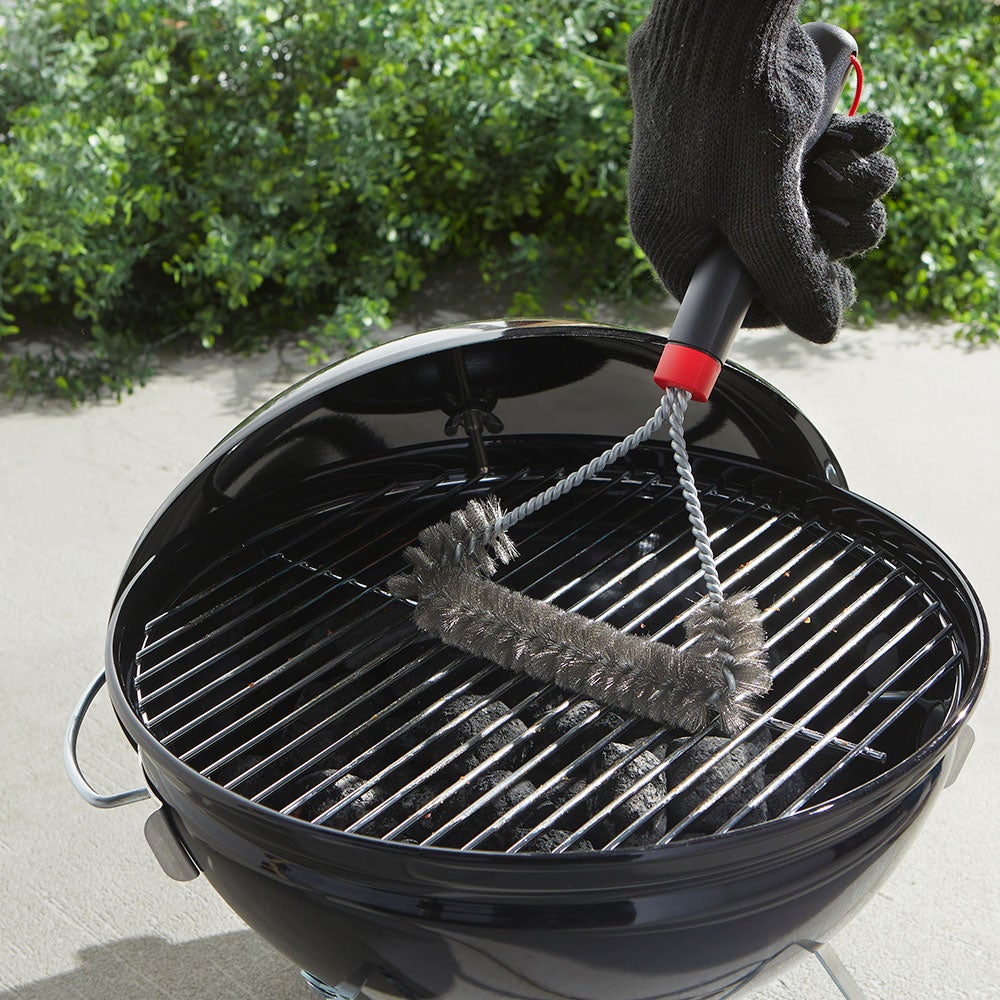 Dreiseitige Grillbürste 30 cm