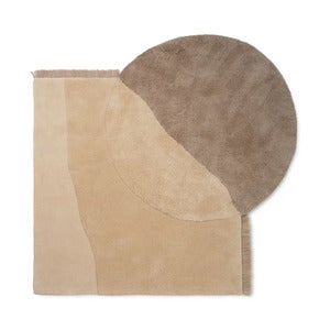 Getufteter Teppich View 180x180 cm - Beige