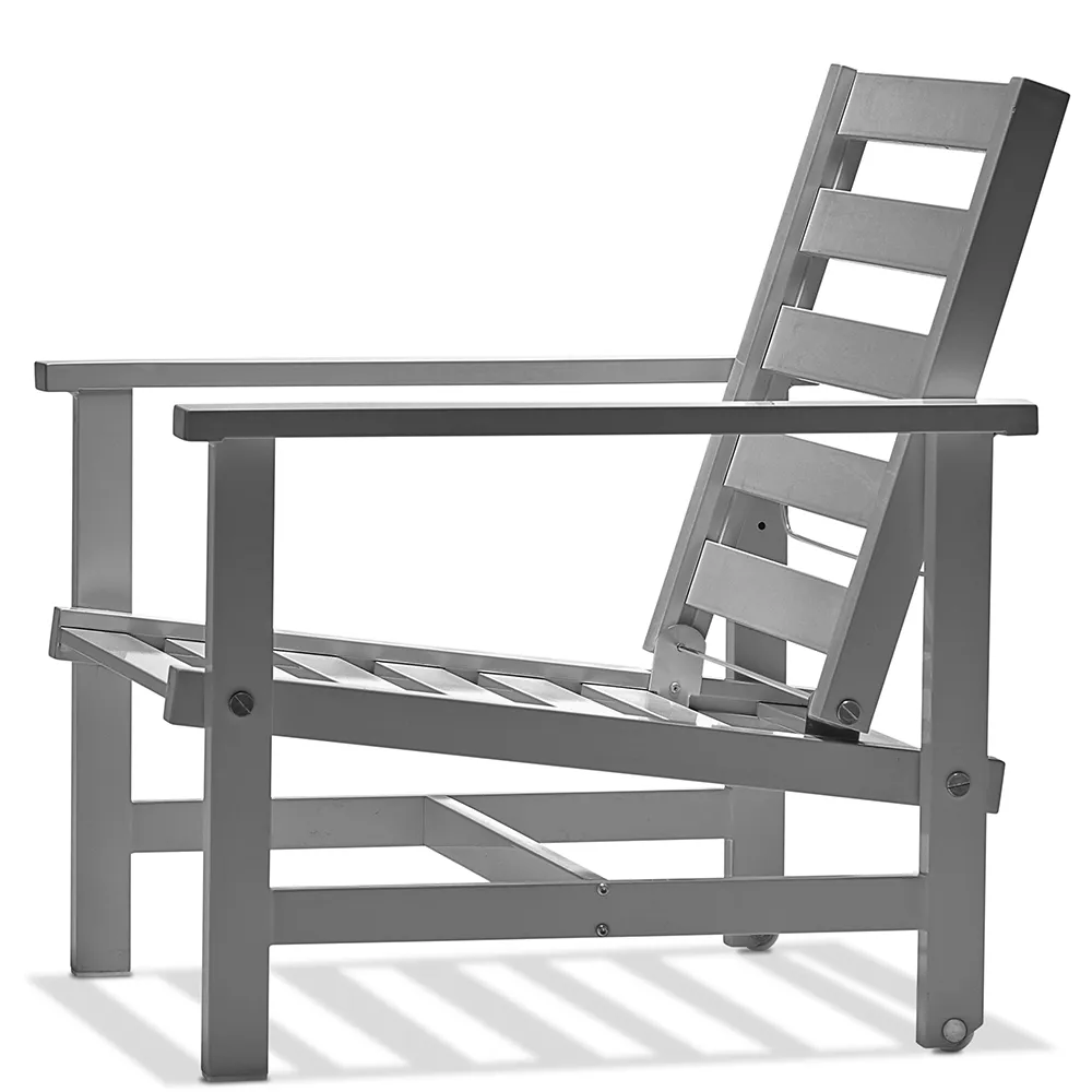 Sessel Grau Aluminium