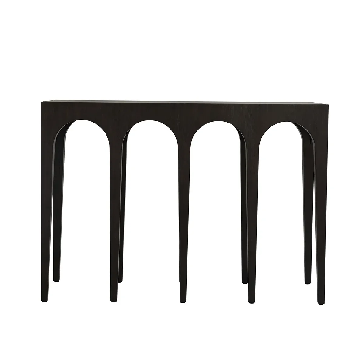 Bow Konsolentisch groß –  Coffee Black Oak