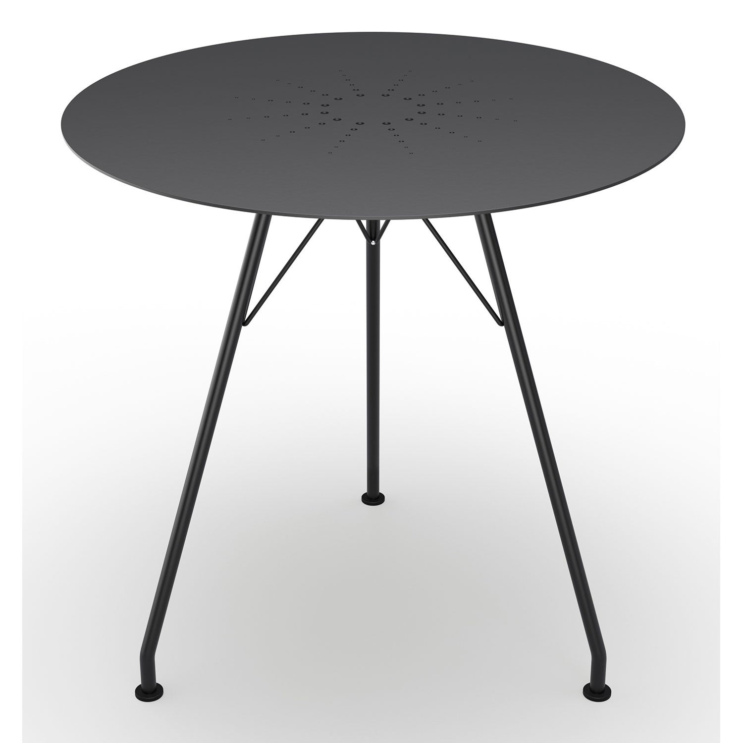 Circum Tisch 74 cm schwarz Aluminium