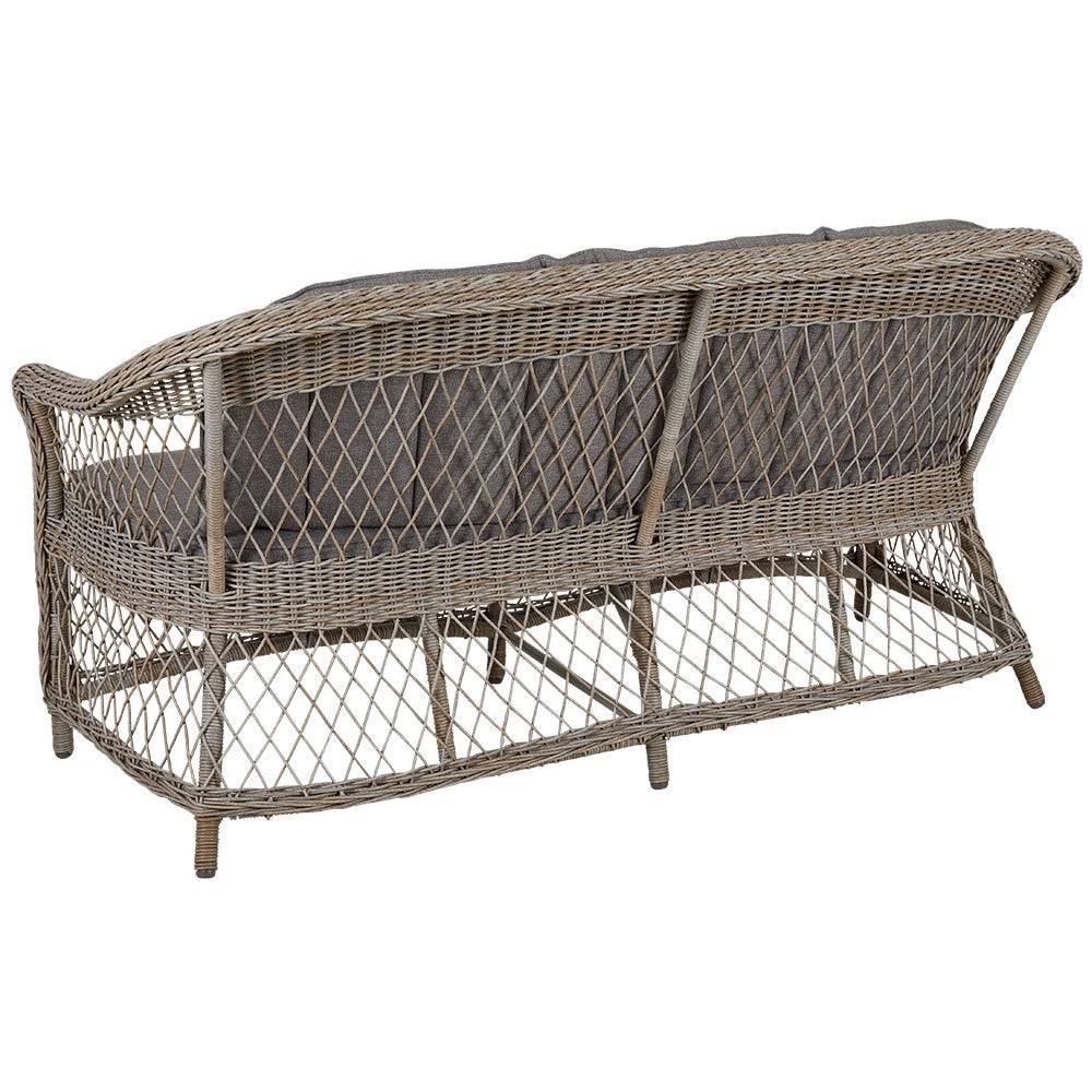 Kamomill 2-Sitzer Sofa Rattan inkl. Kissen