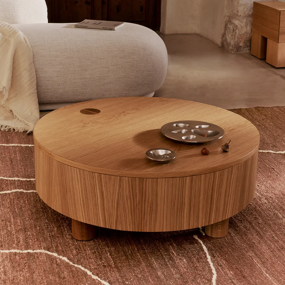 Handgewebter Teppich aus Jute Gesso Terracotta 170x240 cm