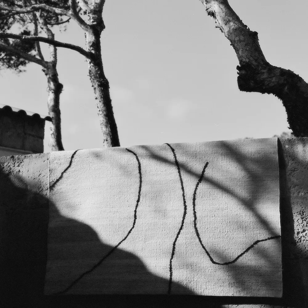 Handgewebter Teppich aus Jute Gesso Off-White 140x200 cm