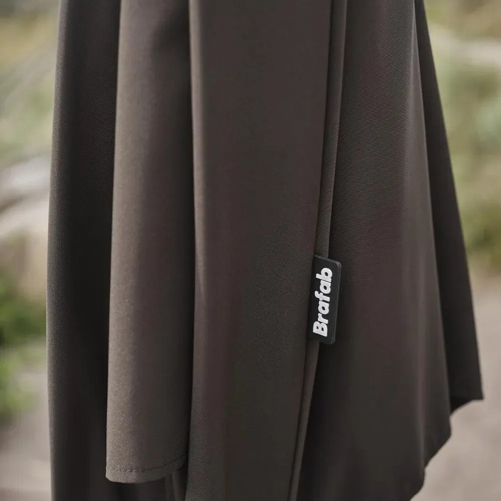 ABRIOLA - Sonnenschirm Ø330 cm-schwarz