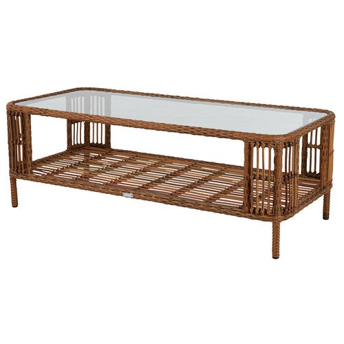 Anemon Couchtisch 65x140 natur/weiß