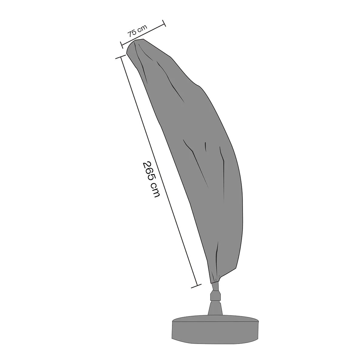Sonnenschirmbezug Easy Sun 265x75 cm wasserdicht