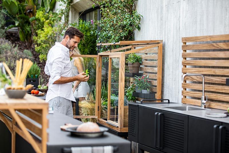 Tropfen Gewächshaus