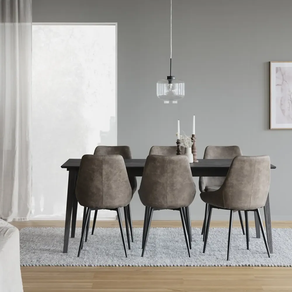 Sierra Esszimmerstuhl taupe microfiber