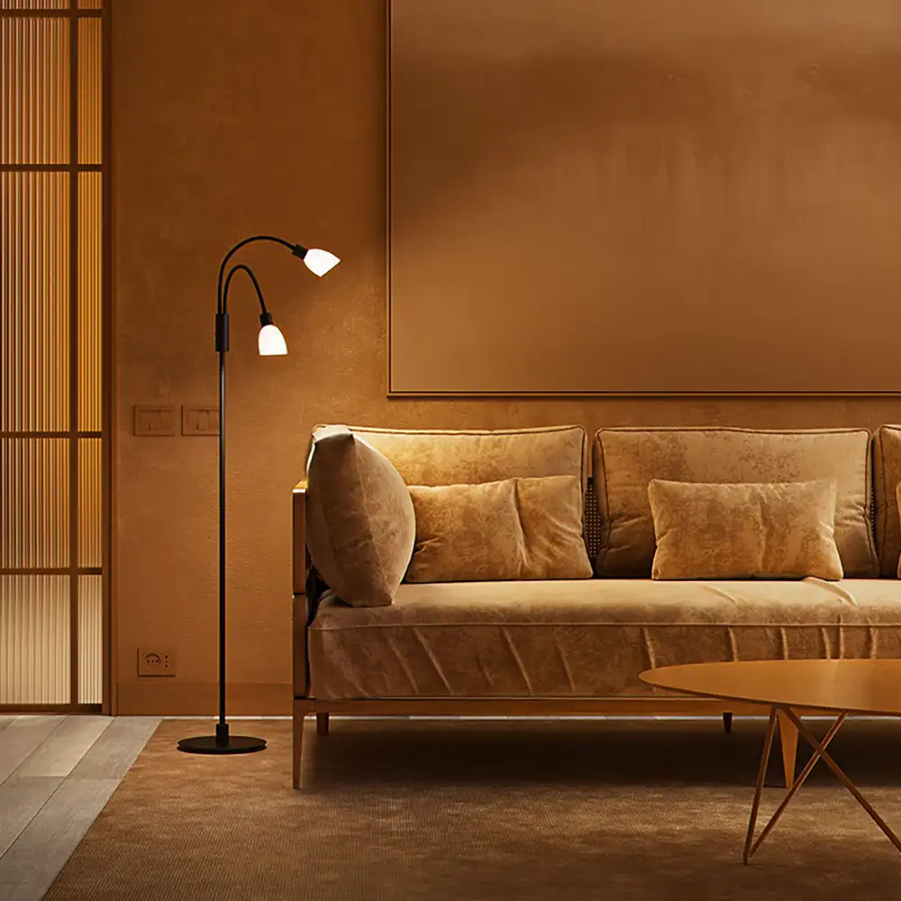 Cut Stehleuchte duo schwarz G9 