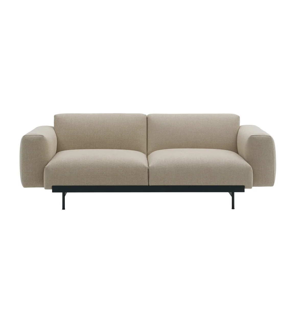 Muuto, In Situ 2-Sitzer-Modulsofa Config 1 - Ecriture240/Schwarz