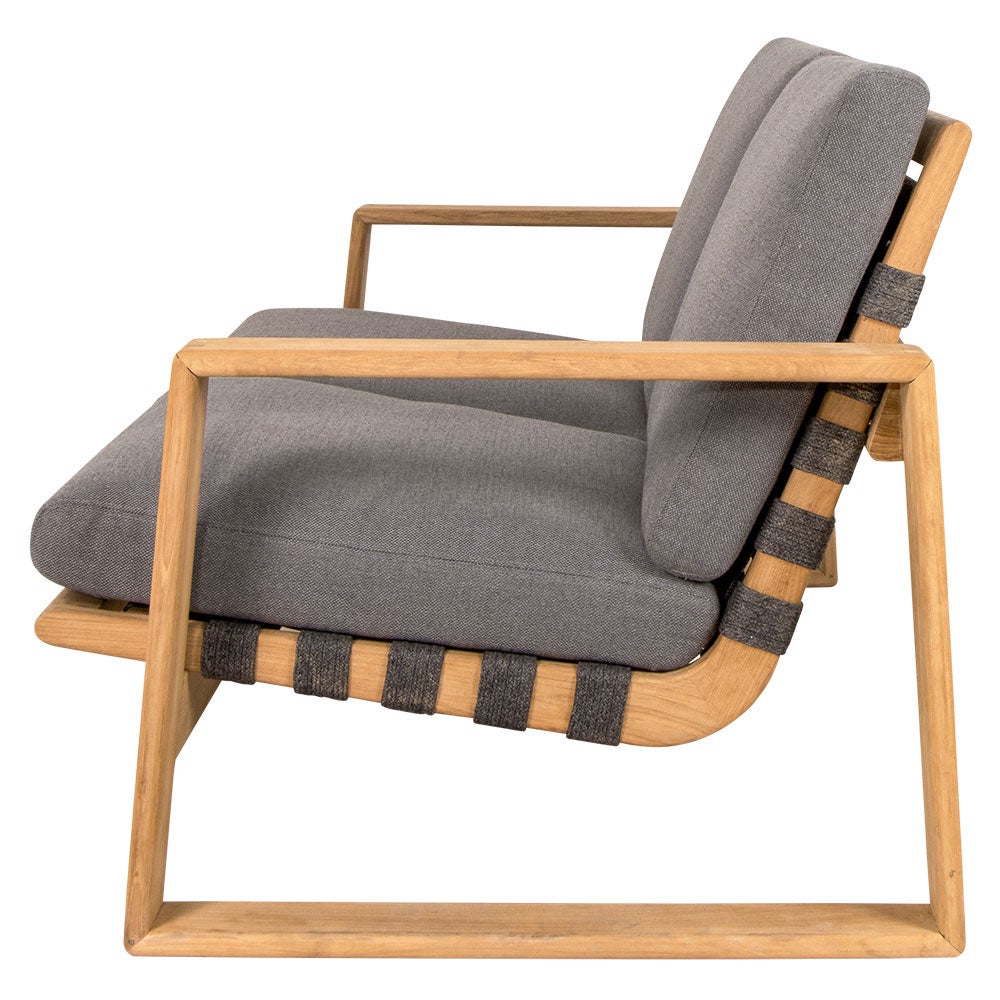 Endless Soft 2 Sitzer Sofa W/Teak Frame Inkl. Grau 