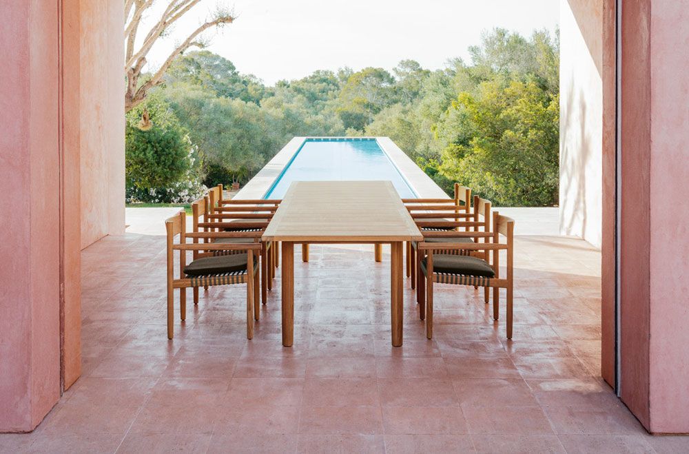 Tibbo Esstisch 103x278 cm Teak