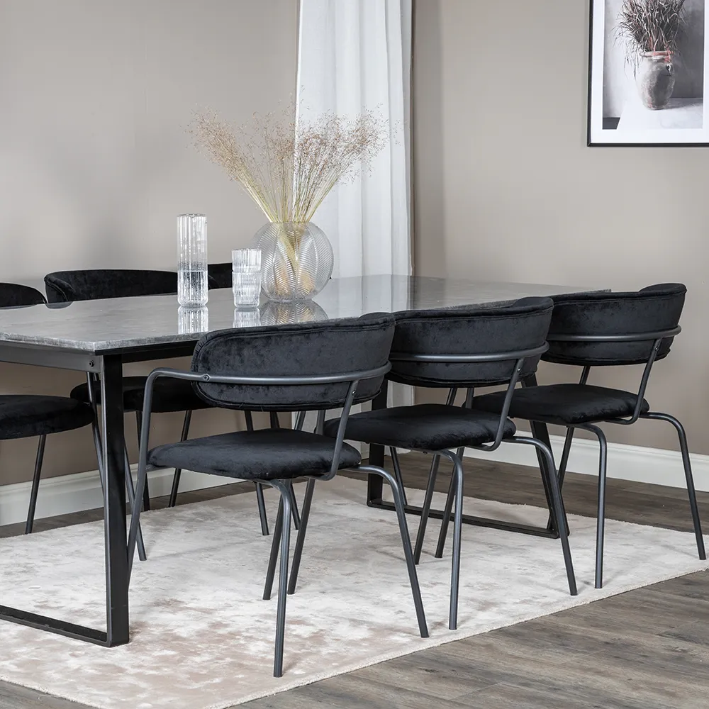 Arrow Dining Chair Schwarz 2er-Pack