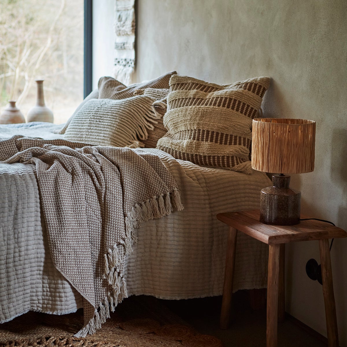  ANNA Kissenbezug gebrochenes Weiß/Beige