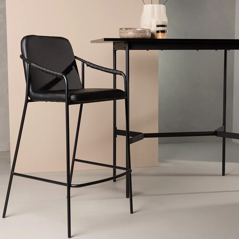 Tvist Barhocker schwarz 2er-Pack 