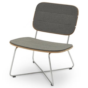 Lilium Lounge Chair Kissen Holzkohle