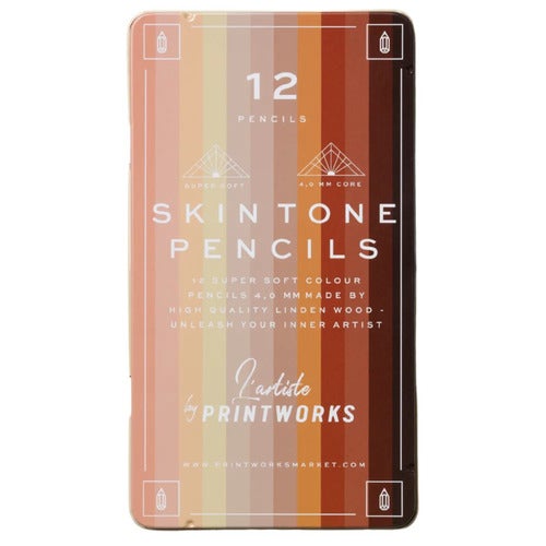 12 Buntstifte -  Skin tone