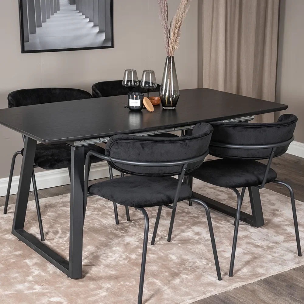 Arrow Dining Chair Schwarz 2er-Pack