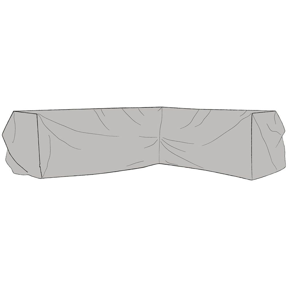 Möbelbezug Ecksofa 102x327 cm grau