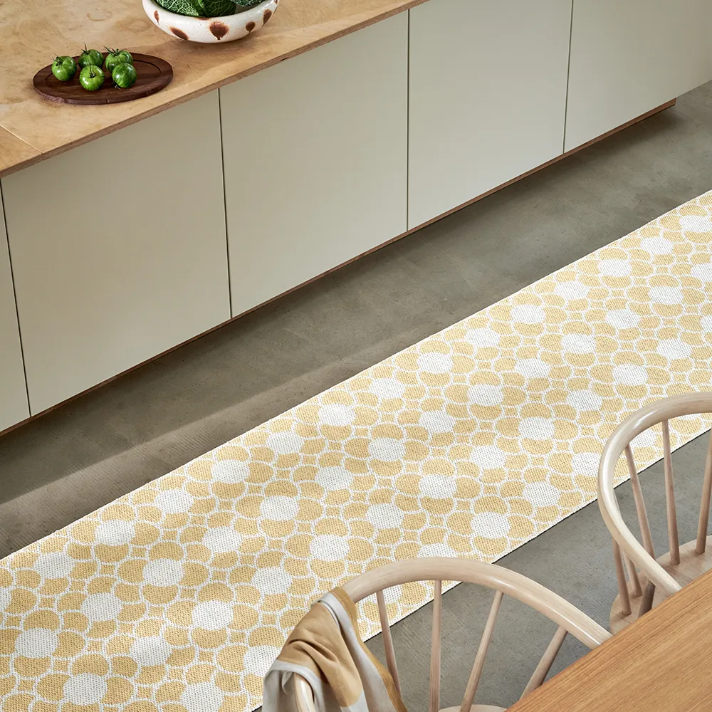 Anya teppich Pale Yellow/Vanilla 70 x 300 cm