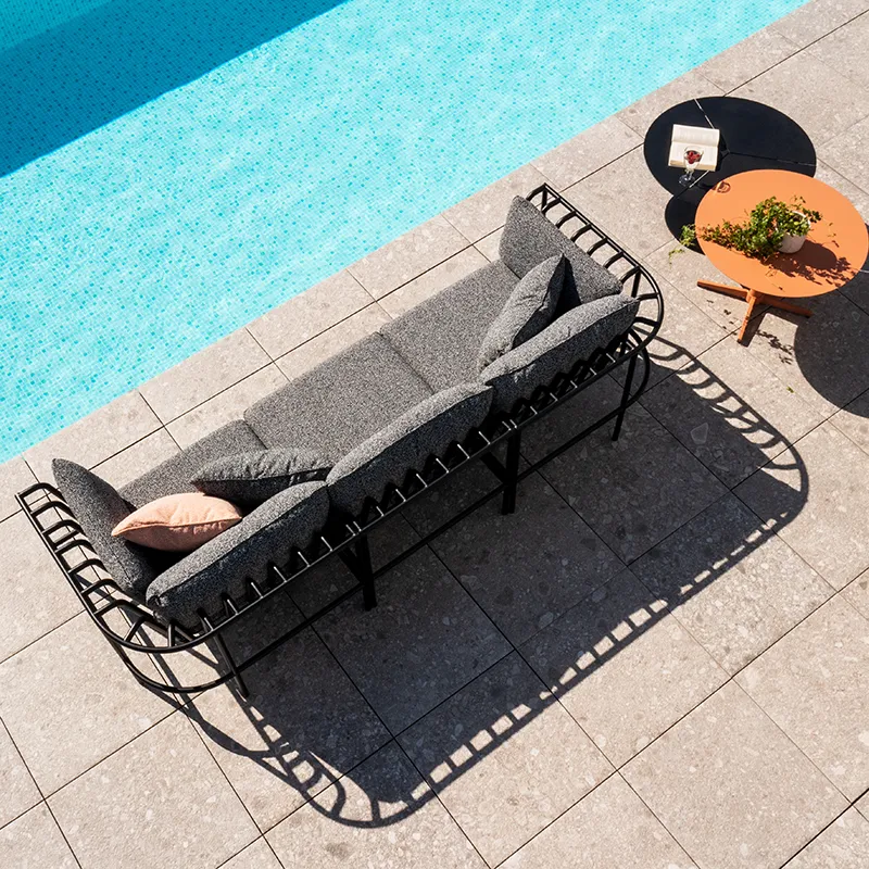 Collier Eckstück Schwarz / Teddy ant