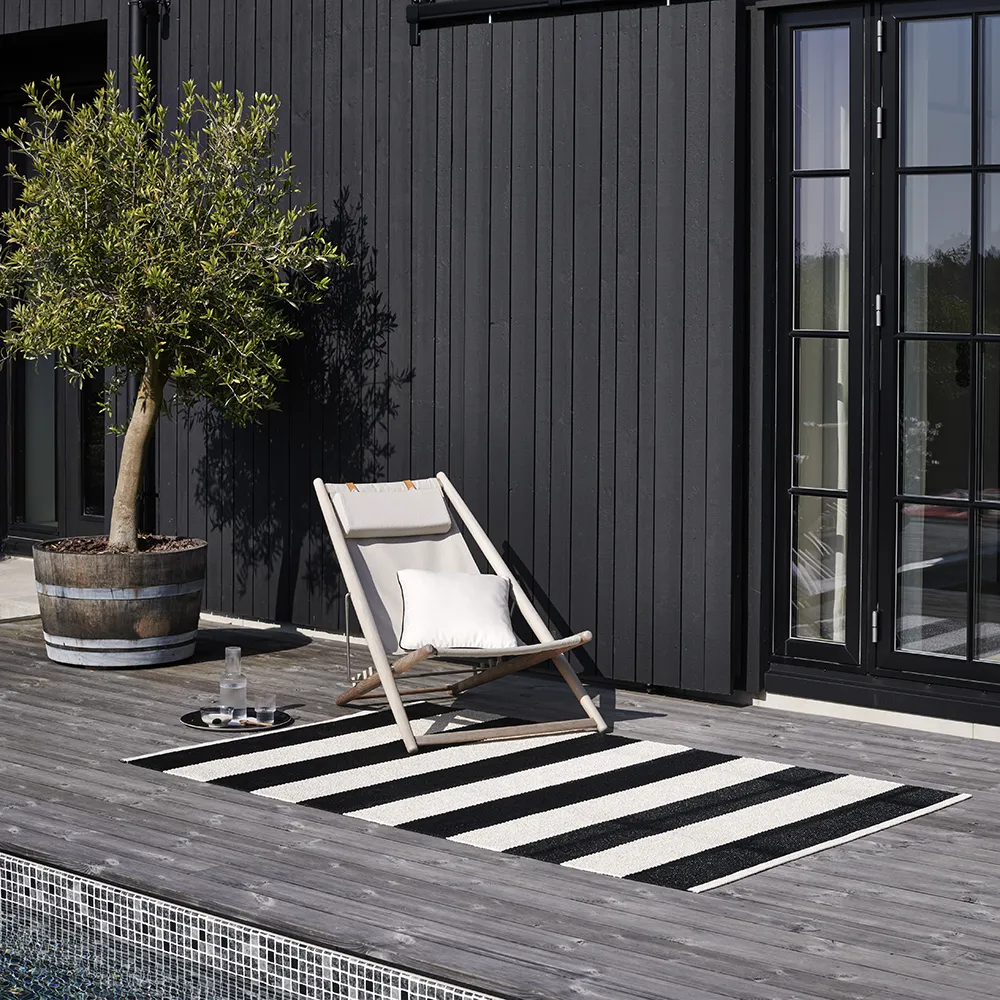 Bob Teppich Black/Vanilla 70 x 225 cm