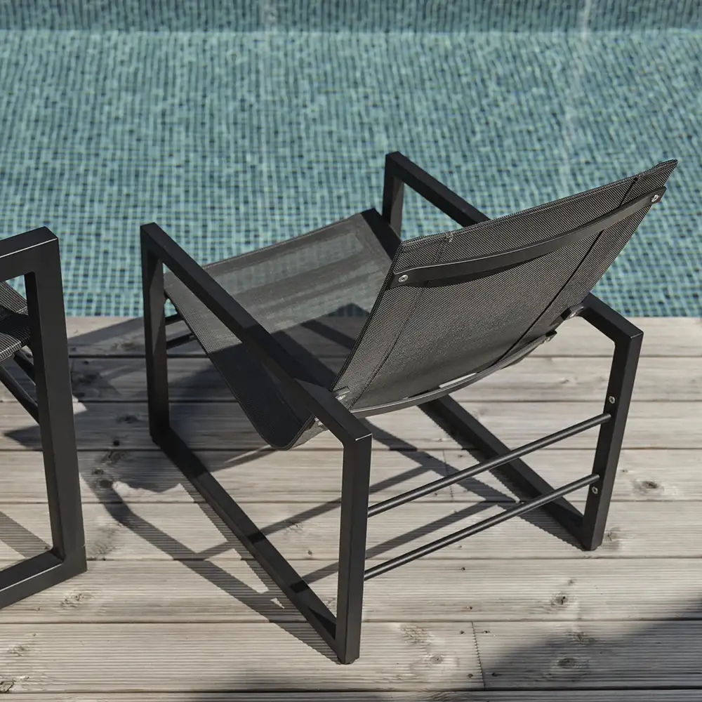 Vevi Hochstuhl schwarz/anthrazit