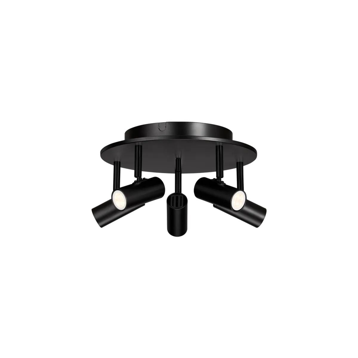 Cato Spotlight 5-spot Metall mattschwarz