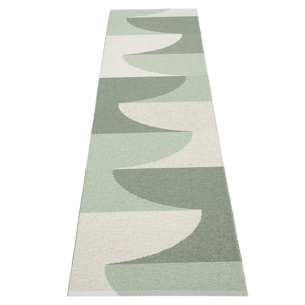 Hill teppich Army/Misty Mint/Fossil Grey 70 x 270cm