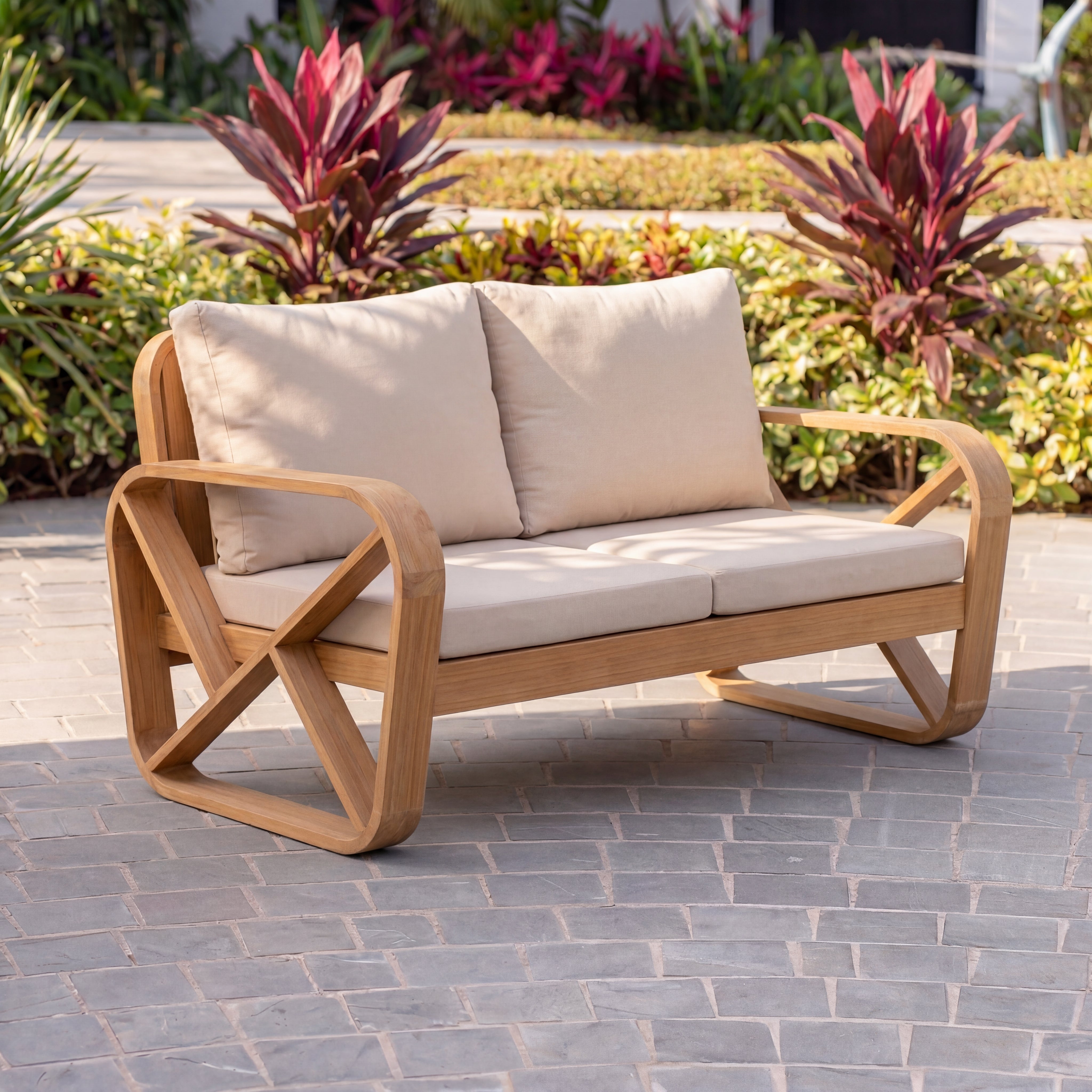 Bålamöllan 2-Sitzer Loungesofa inkl. Kissen Beige