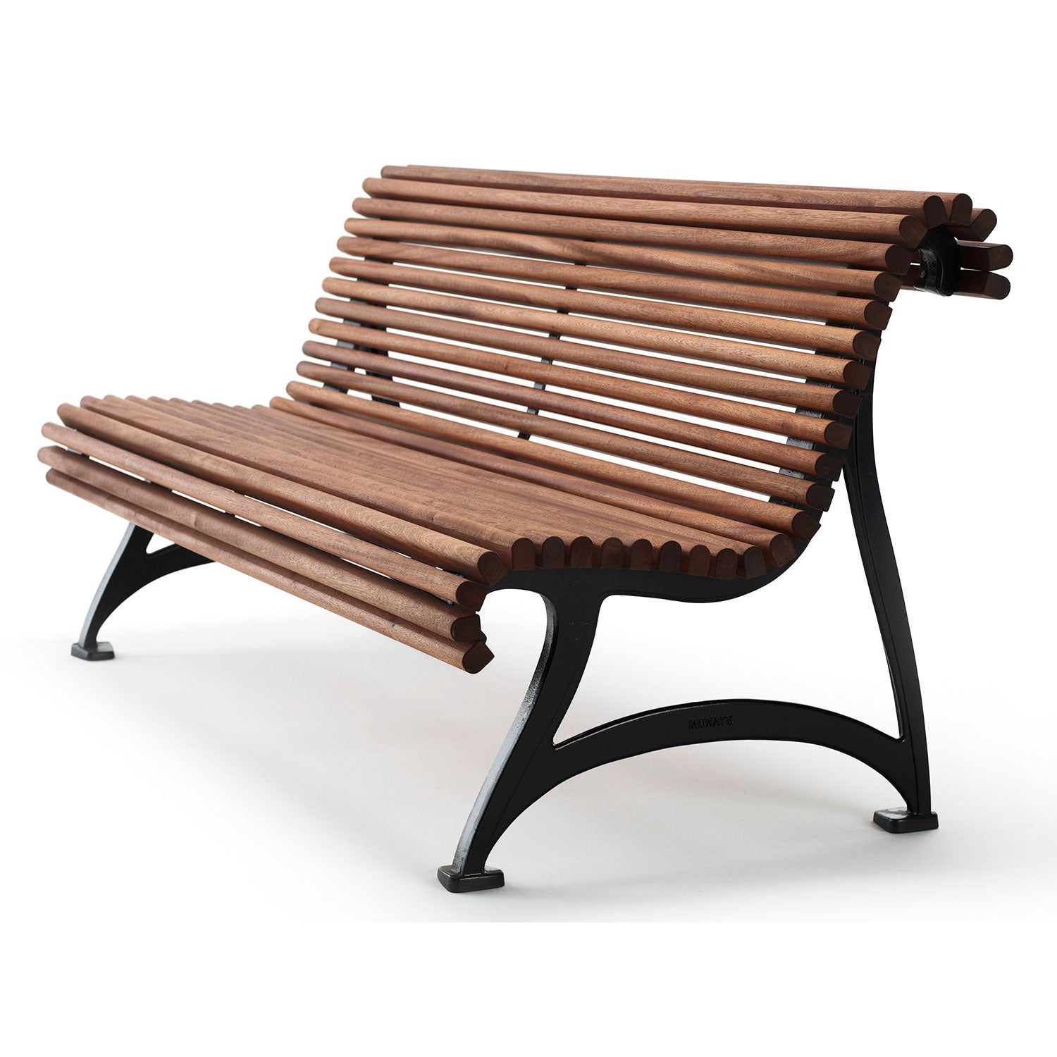 Jujol Sofa schwarz geölt Mahagoni