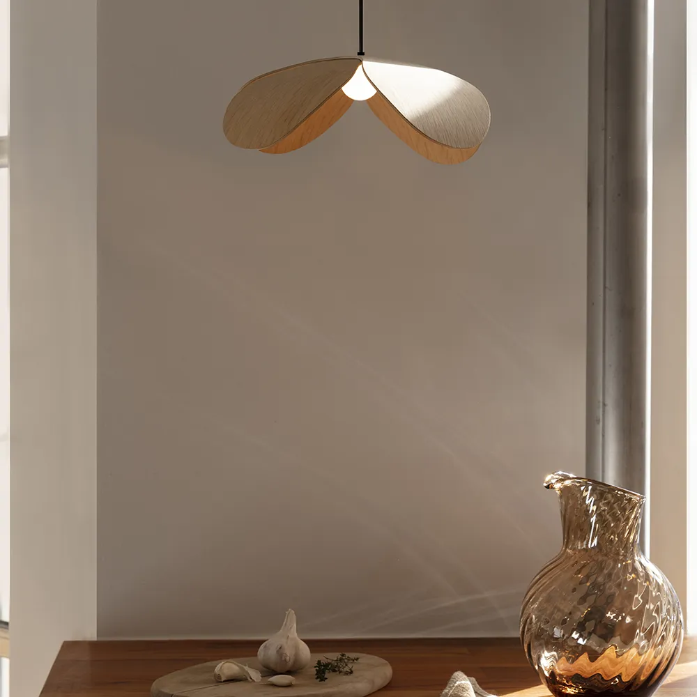 Lampenschirm Forget Me Not Large aus Eiche