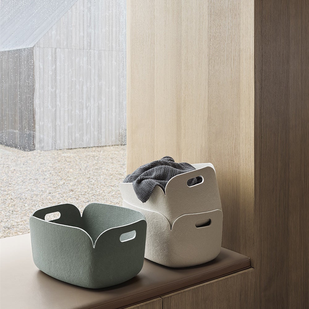 Restore Basket Aufbewahrungsbox 28 x 28 cm - Dusty Green 