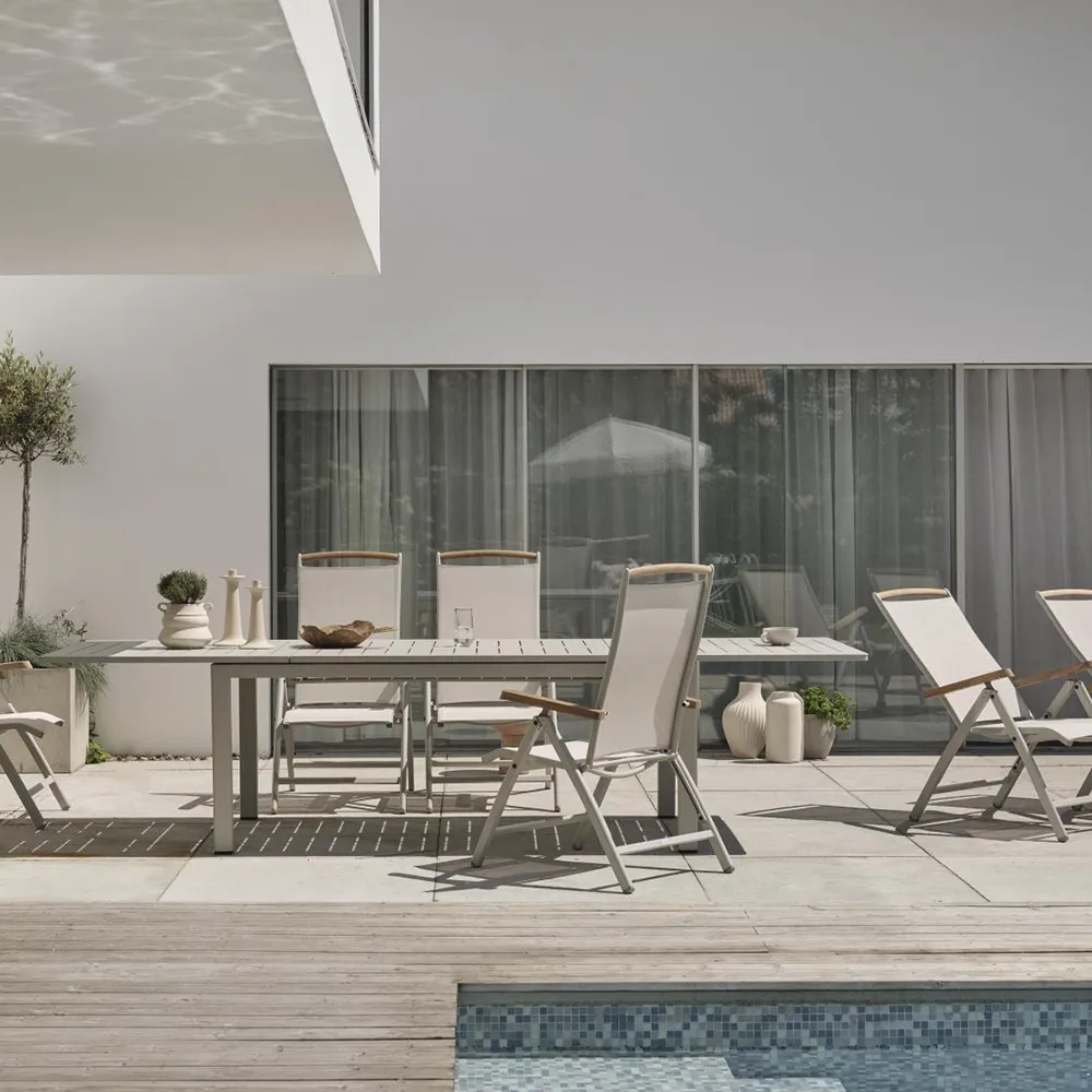 Andy Positioning Chair Hellgrau/Offwhite