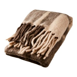 FRASSE Plaid braun/beige/grau