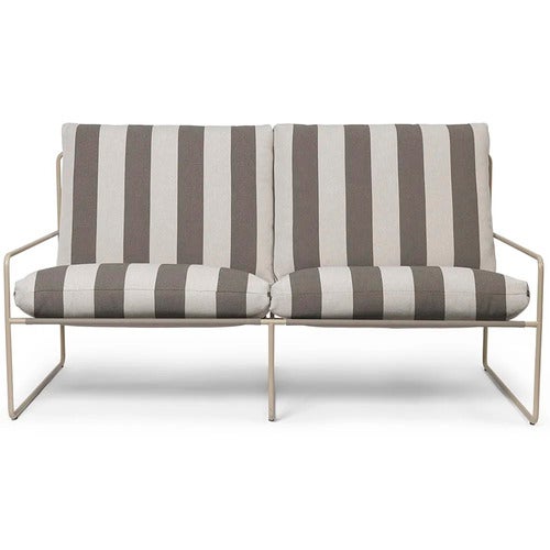 Desert 2-Sitzer Sofa Stripe Cashmere/Chocolate