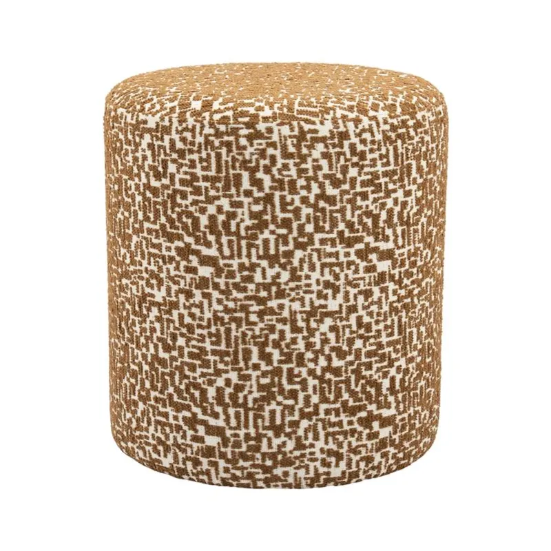 Miso Hocker 38x38x42 cm Polyester & Holz Braun