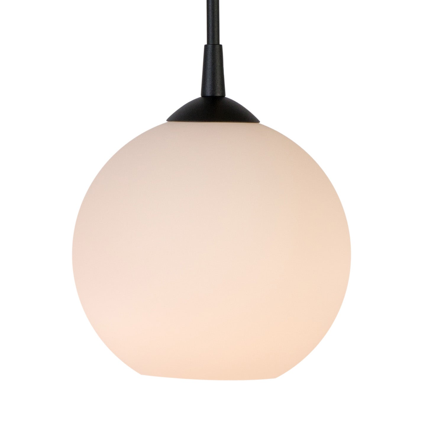 Capo Pendelleuchte D200 Schwarze Struktur/Opalglas