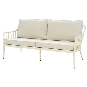 Coleville 3-sitzer-sofa  Pearl white / Dot beige