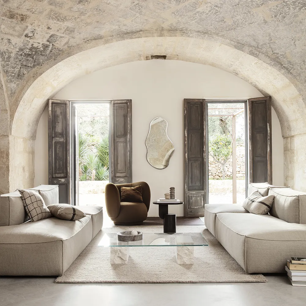 Pond Spiegel 110x63 cm Dark Chrome