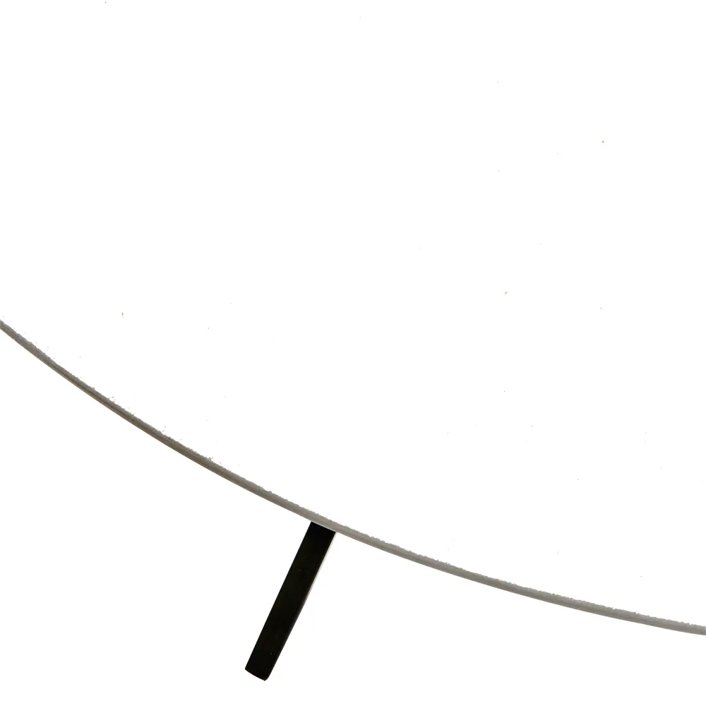  MILAN Tisch weiß/schwarz Ø120