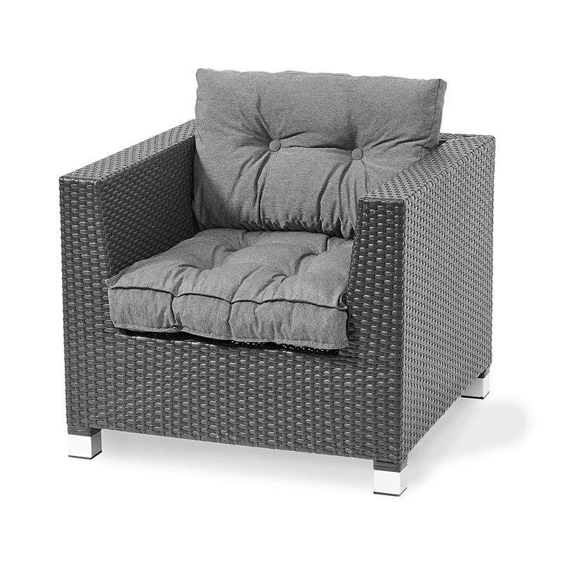 August Sitzkissen B58 63 T58 63 Betongrau