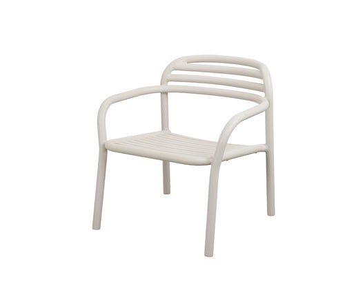 Bliss loungesessel, stapelbar Sand, aluminium